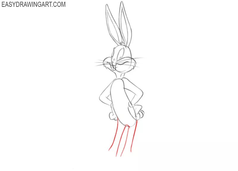 How to Draw Bugs Bunny - Easy Drawing Art