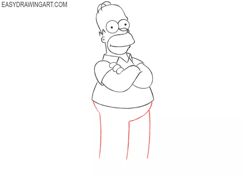 how 2 draw homer simpson 