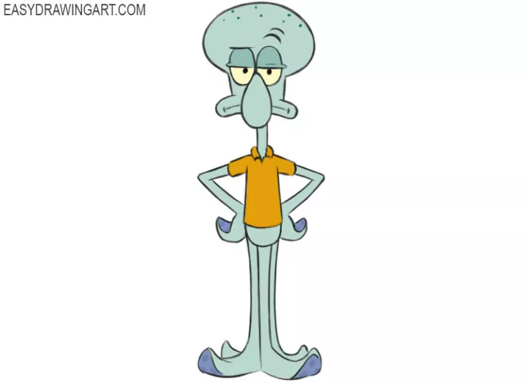 How to Draw Squidward - Easy Drawing Art