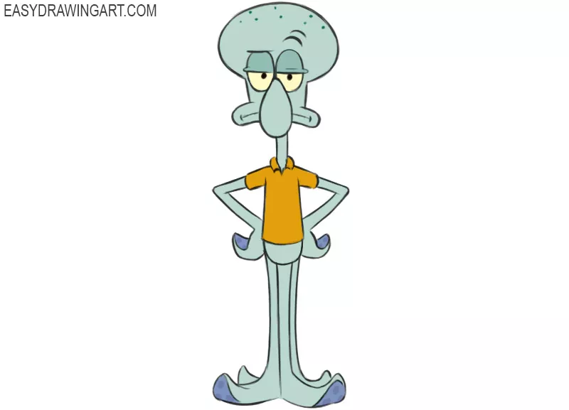 How To Draw Squidward – Step By Step Guide | Storiespub