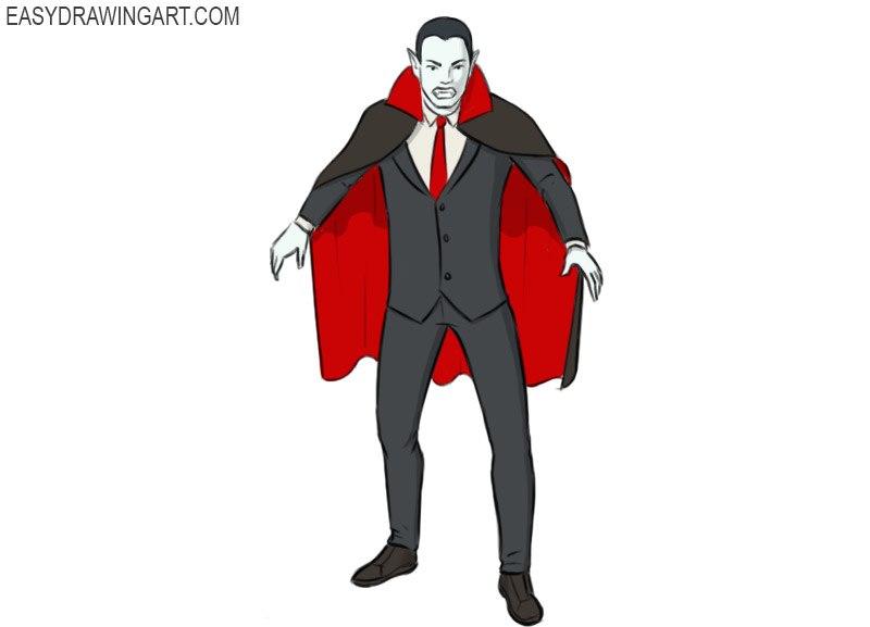 how to draw a Vampire
