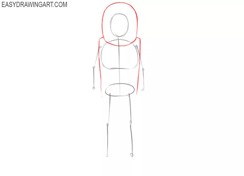 how to draw a astronaut step by step easy