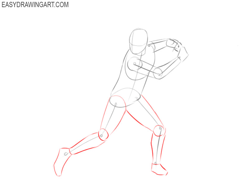 how to draw a baseball player cartoon