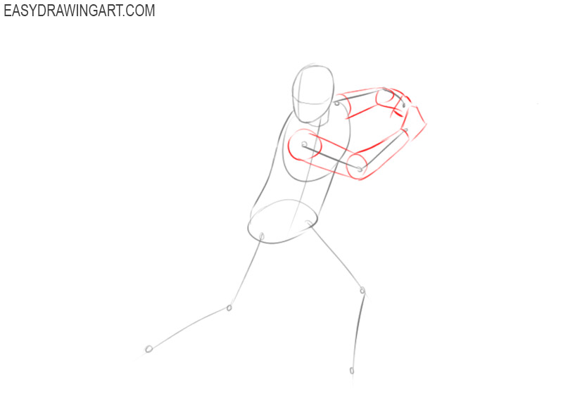 how to draw a baseball player step by step