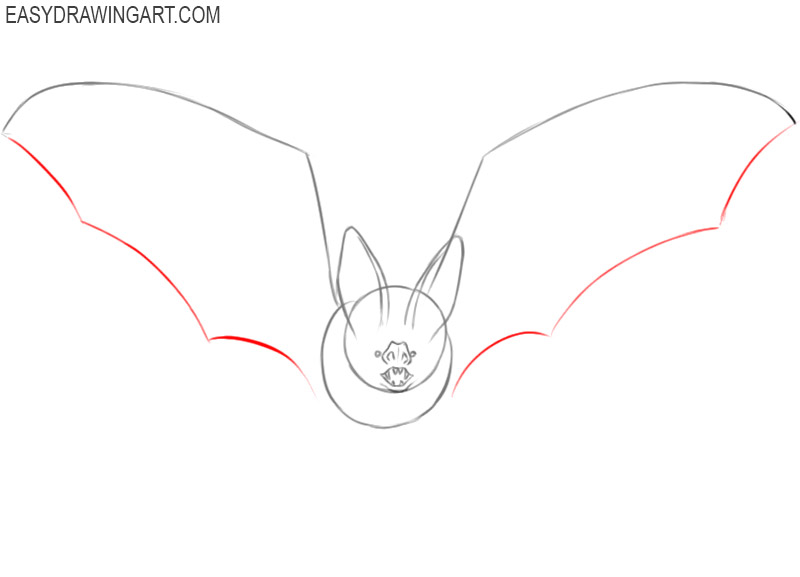 how to draw a bat cartoon