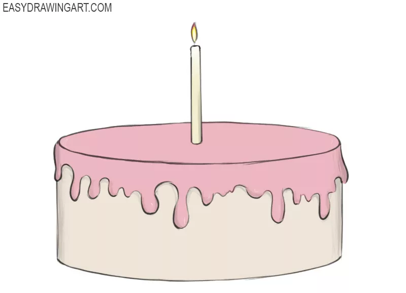 How to Make a Vanilla Cake Drawing Easy - Mr Bon Art Co.-saigonsouth.com.vn