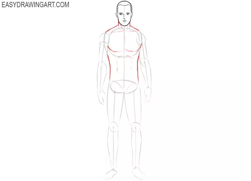 How to draw a body and face