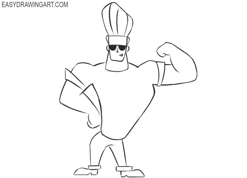 How to draw a cartoon character: step 13