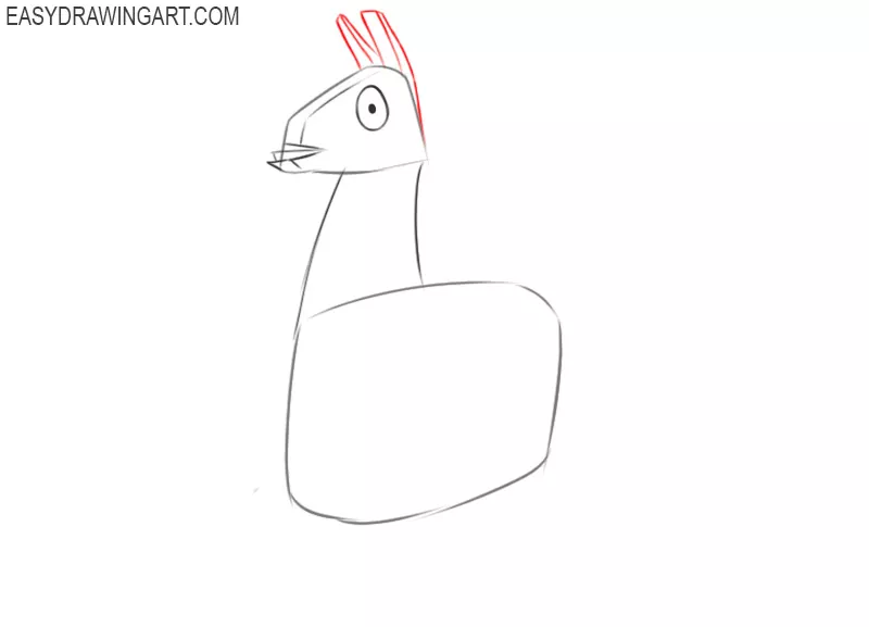 how to draw a cartoon fortnite llama 