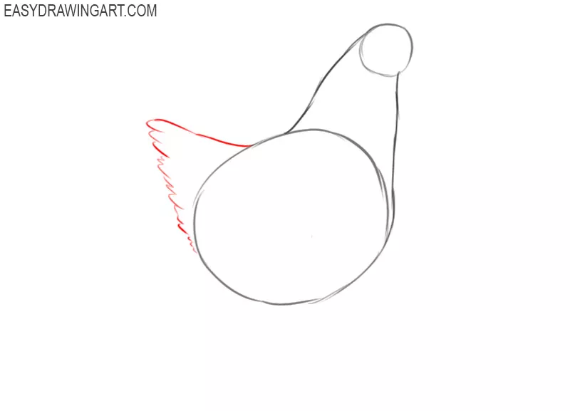 how to draw a chicken easy step by step