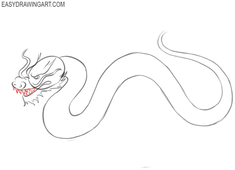 how to draw a chinese dragon drawing