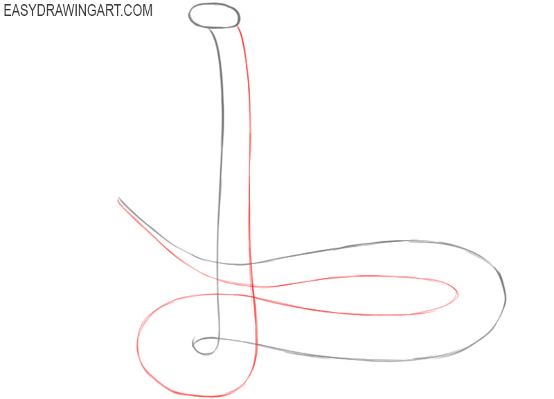 how to draw a cobra easy