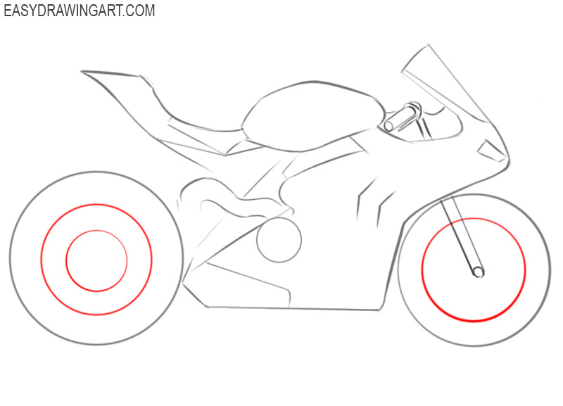 how to draw a cool motorcycle