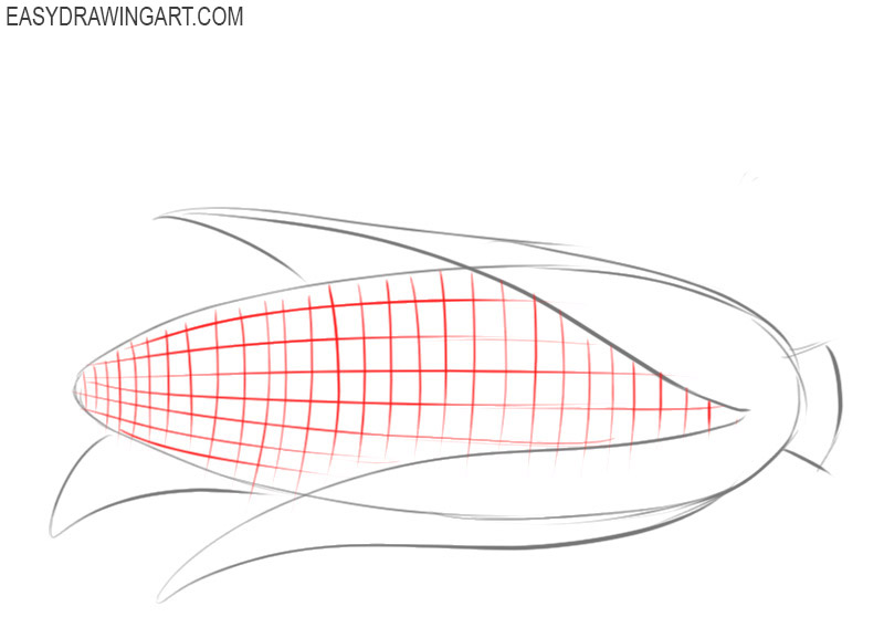 How to draw a corn
