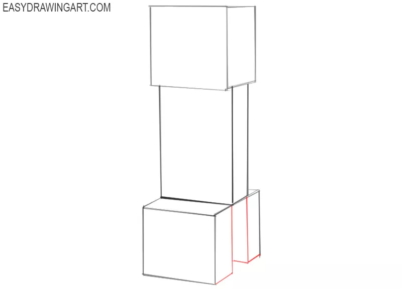 Creeper Drawing - How To Draw A Creeper Step By Step