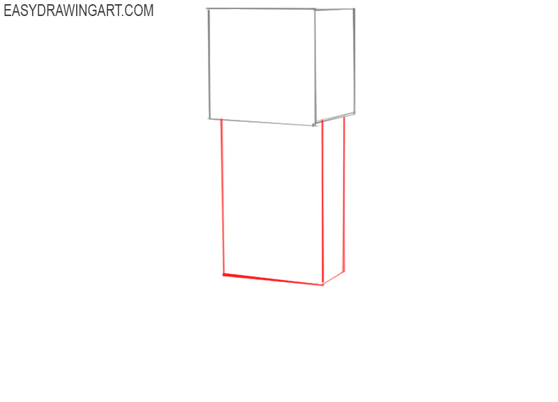 how to draw minecraft creeper easy