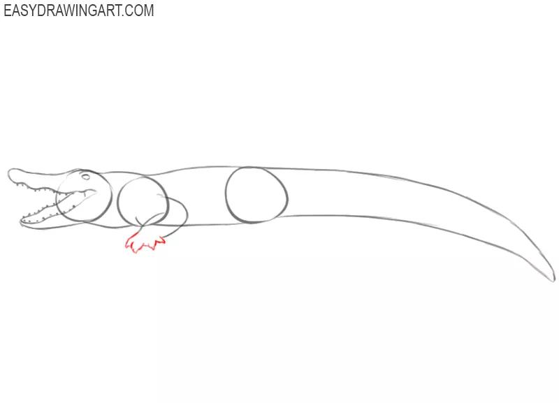 how to draw a crocodile step by step easy