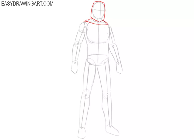 how to draw a crusader knight