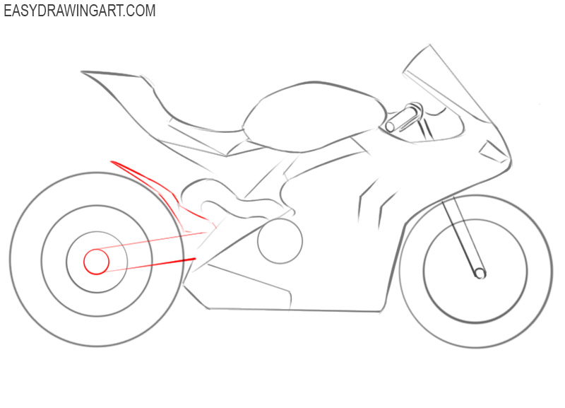how to draw a cute motorcycle