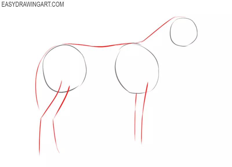 how to draw a donkey step by step easy 