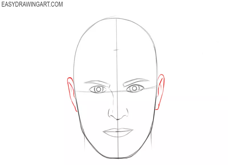 How to draw a face step by step