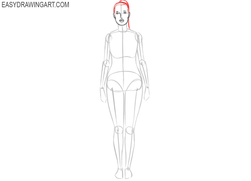 how to draw a female body for beginners cartoon