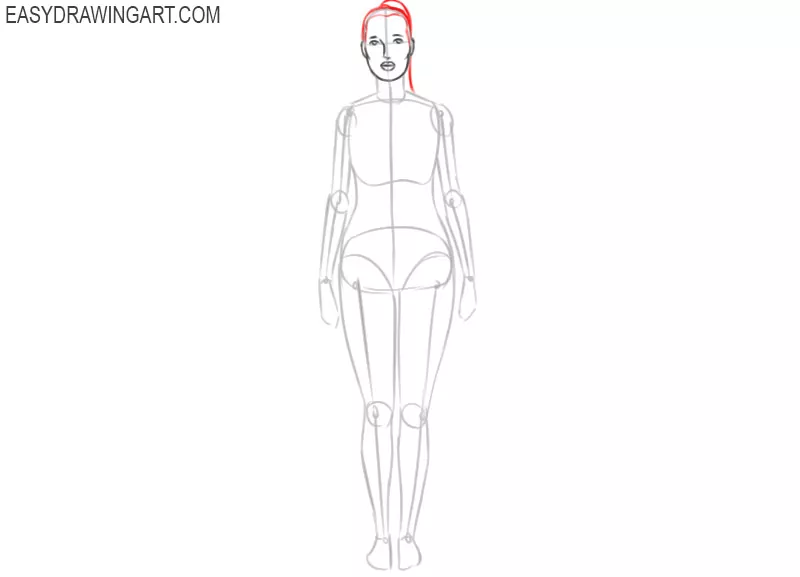 how to draw a female body for beginners cartoon