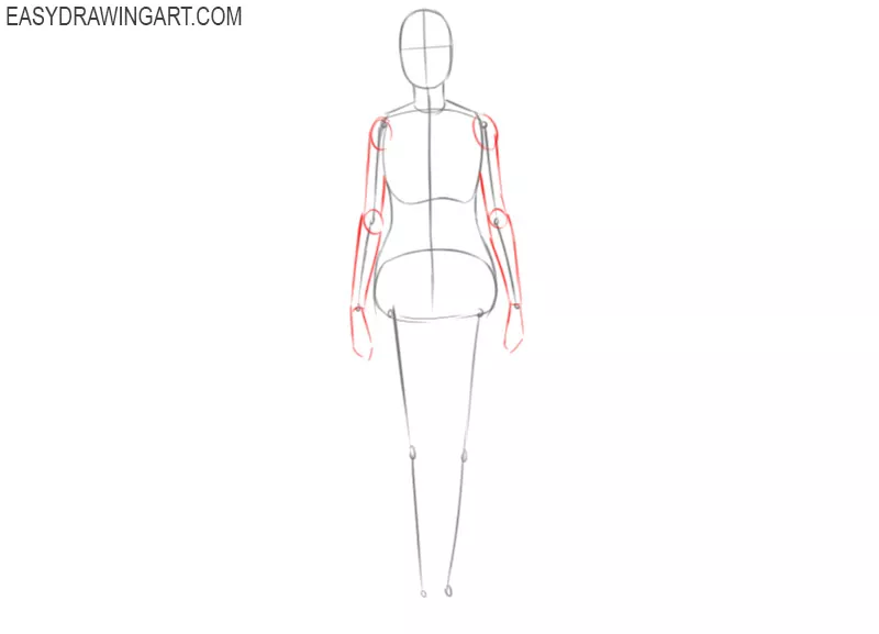 how to draw a female body step by step for beginners
