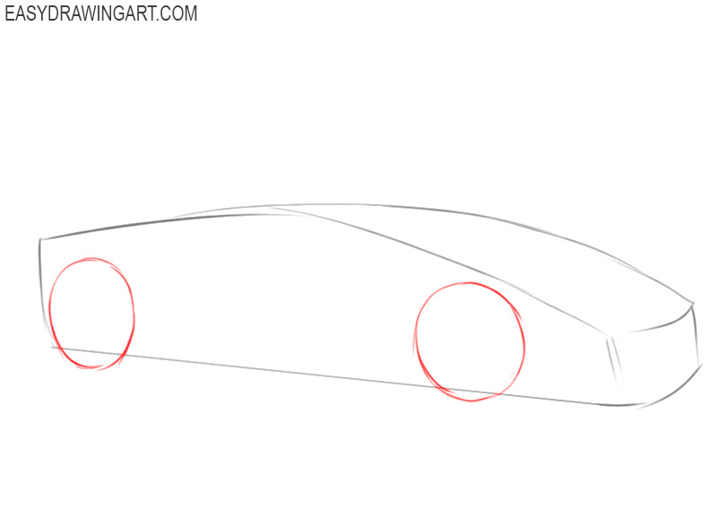 how to draw a ferrari easy