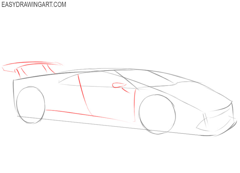 how to draw a ferrari easy way