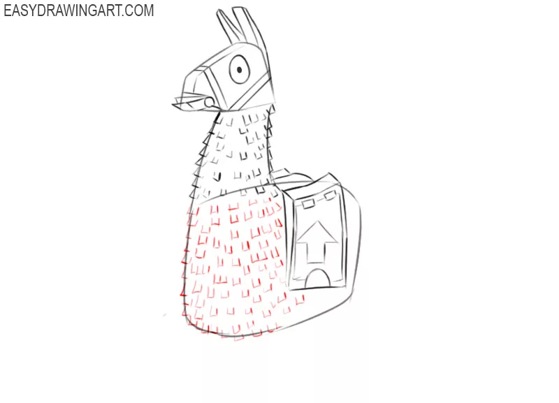 how to draw a fortnite unicorn llama 