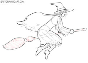 How to Draw a Witch - Easy Drawing Art