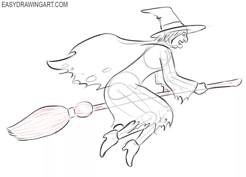 how to draw a good witch