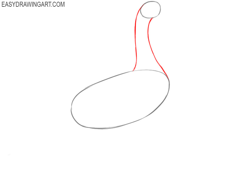 how to draw a goose step by step easy