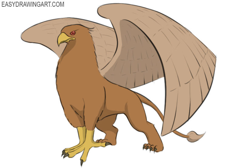 How to Draw a Griffin - Easy Drawing Art