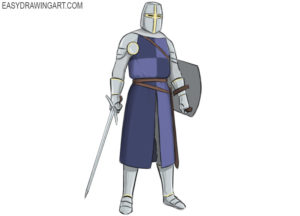 How to draw a knight