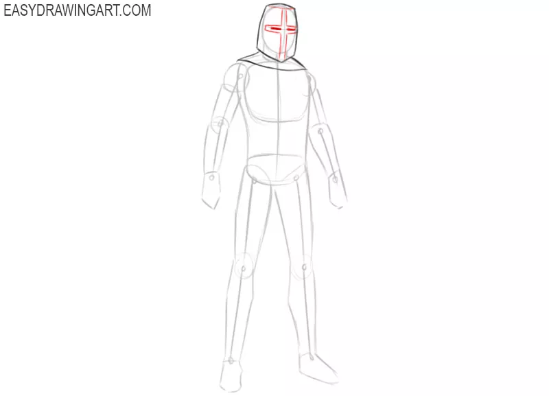 how to draw a cool knight