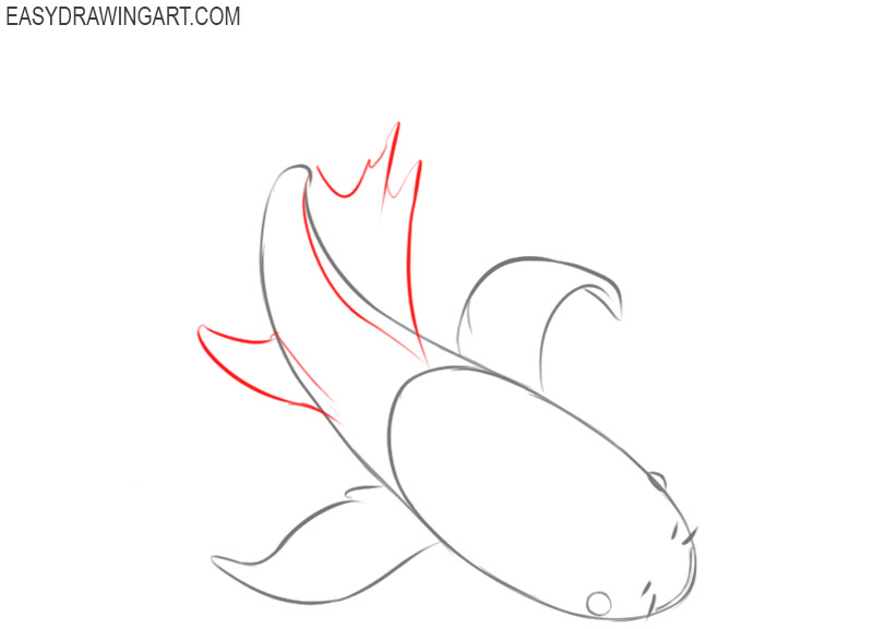 how to draw koi fish with color pencils