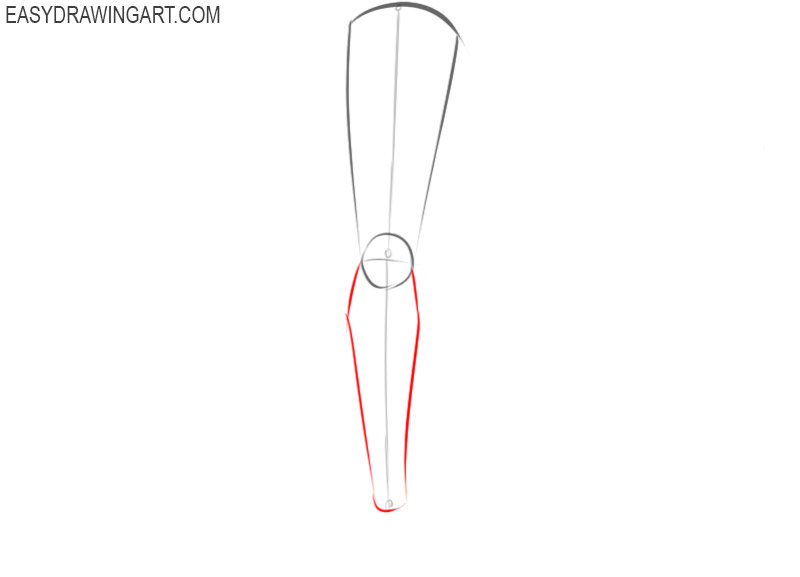 How to draw legs with a pencil