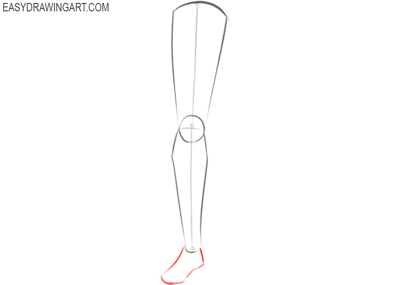 How to draw feet