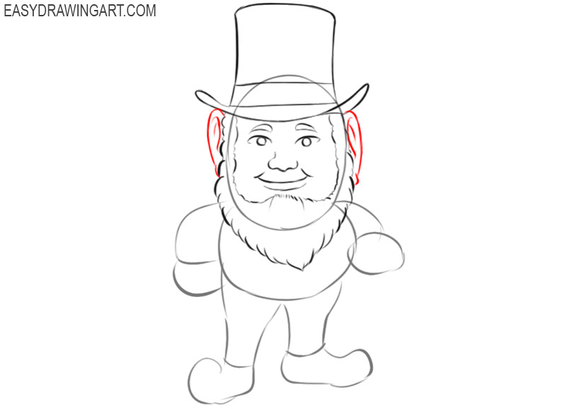 how to draw a leprechaun cartoon 