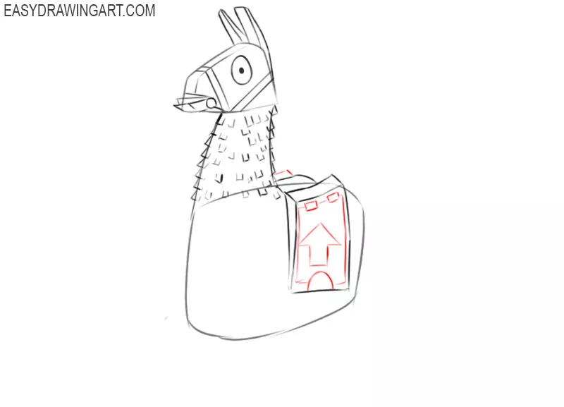 how to draw a llama fortnite easy