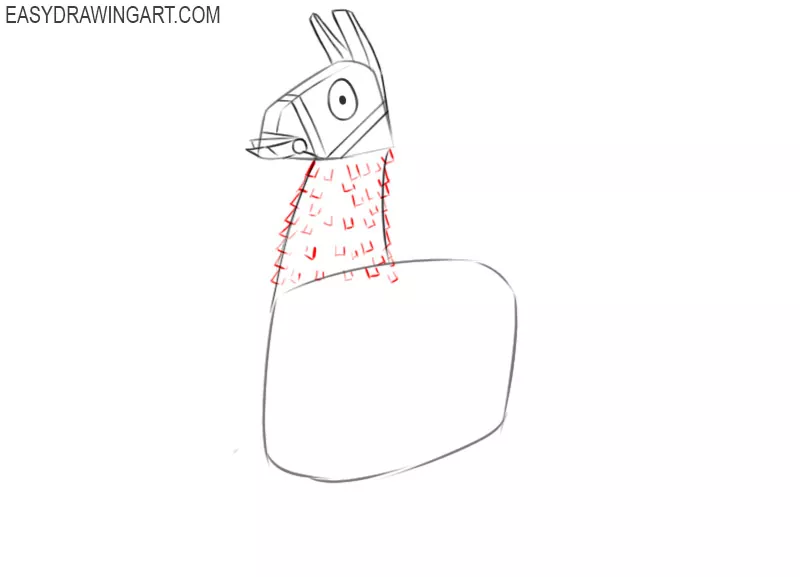 how to draw a llama fortnite 