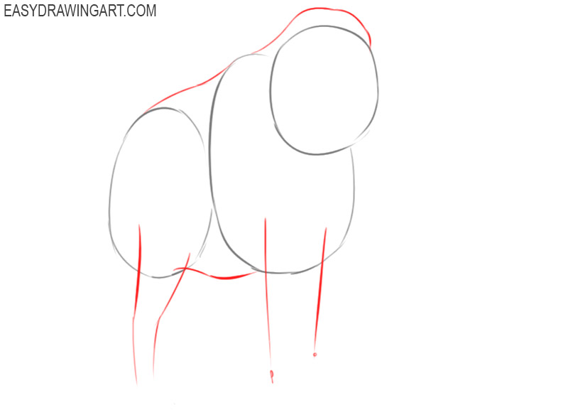 how to draw a mammoth easy step by step