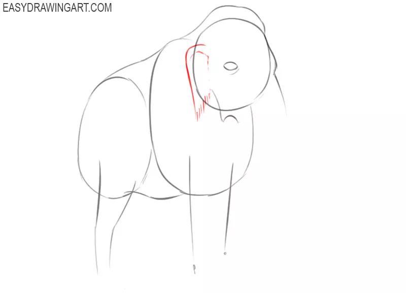 how to draw a mammoth step by step