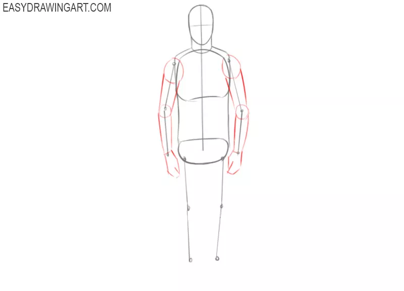 how to draw a man drawing