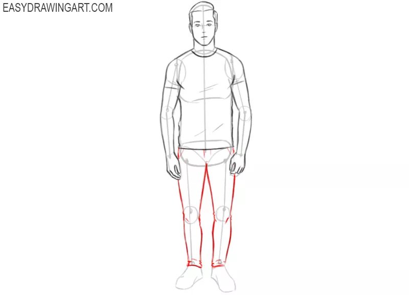 a man drawing pictures