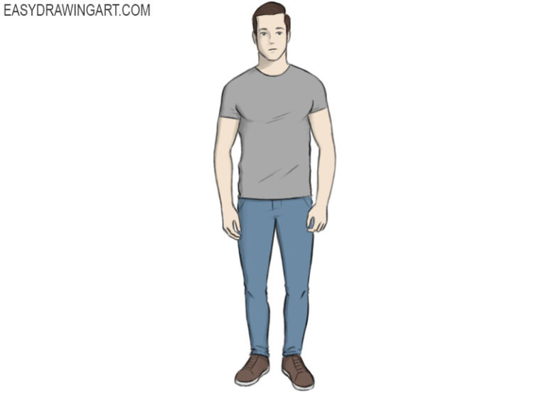 How to draw a man