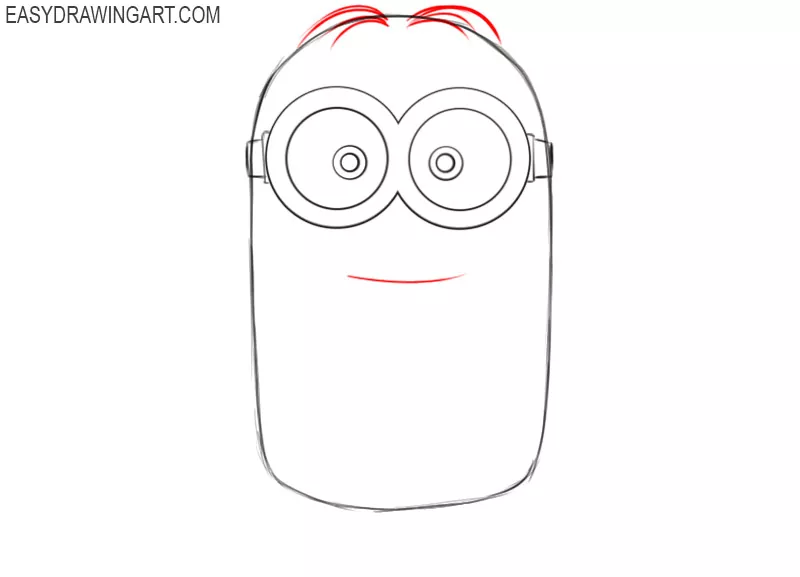 how to draw a minion step by step