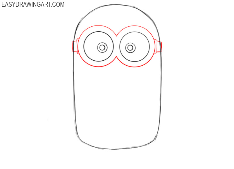 how to draw a minion step by step